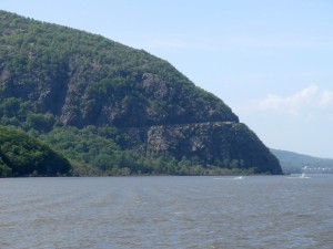 Looking north at Storm King Mountain                             